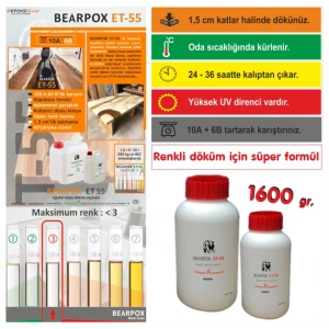 Epoksi Masa Reçinesi BEARPOX ET-55 1600 g