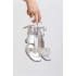Kadın 7cm Topuklu Ayakkabı BY130 - Gümüş