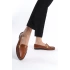Kadın Günlük Rahat Tokalı Casual Klasik Ayakkabı Babet LRS01 - Kahverengi