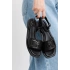 Kadın Hakiki Deri Sandalet BY23A - Siyah