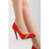 Kadın Klasik Topuklu Ayakkabı 1115 - Kırmızı