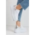 Kadın Sneaker MKG23 - Beyaz Gümüş