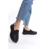Kadın Taş Detaylı Rahat Günlük Klasik Ayakkabı Babet ALD3 - Siyah