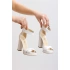 Kadın 11cm Klasik Topuklu Ayakkabı 2099 - Beyaz