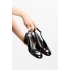Kadın 5cm Klasik Topuklu Ayakkabı 2097 - Siyah Rugan