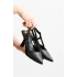 Kadın 7cm Klasik Topuklu Ayakkabı 2098 - Siyah