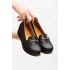 Kadın Hakiki Deri Loafer BY128 - Siyah