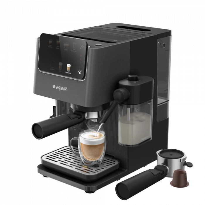 EM 8550 Imperium Barista Öğütücülü Yarı Otomatik Espresso Makinesi