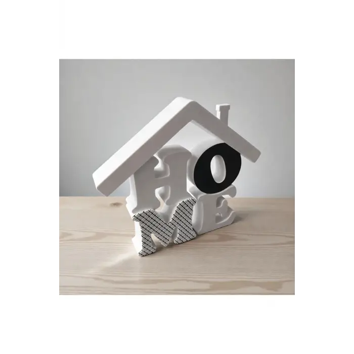 Modern Çatılı Ev - Mükemmel Ev Dekorasyonu İçin Obje (3D Yüksek Kalite) 20cm x 17cm