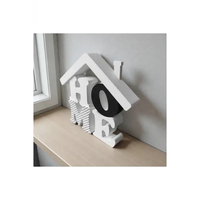 Modern Çatılı Ev - Mükemmel Ev Dekorasyonu İçin Obje (3D Yüksek Kalite) 20cm x 17cm