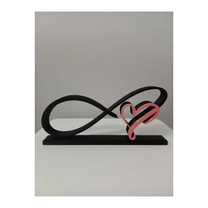 Sonsuz Kalp Masa Dekoru Sevgililer Günü Özel Hediyelik Tasarım (3D Yüksek Kalite)