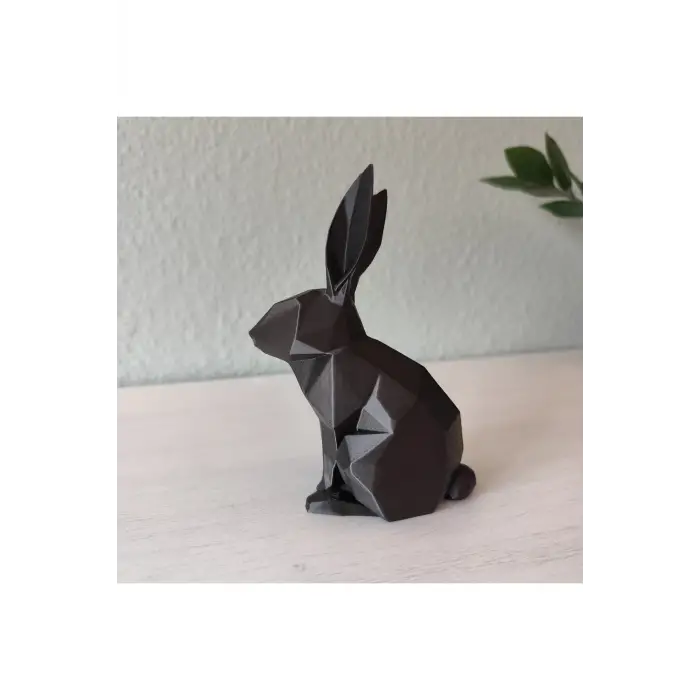 Minimalist Dekoratif Tavşan Figürü (3D Yüksek Kalite) 8cm x 12cm x 15cm