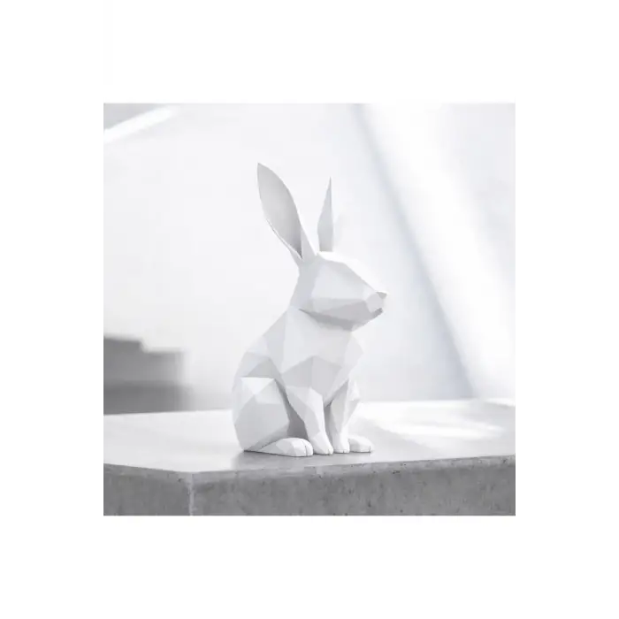 Minimalist Dekoratif Tavşan Figürü (3D Yüksek Kalite) 8cm x 12cm x 15cm
