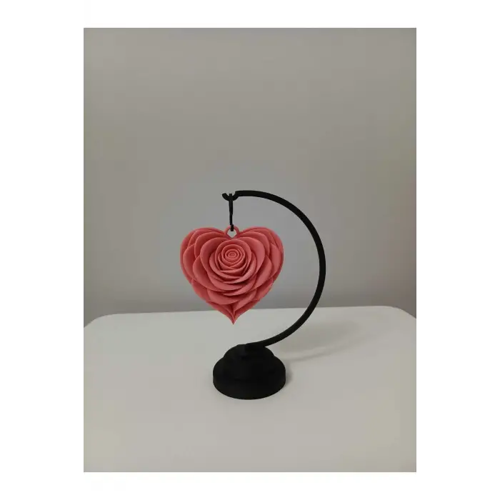 Stant Salıncaklı 3 Boyutlu Gül Temalı Sarkan Dekoratif Masaüstü Obje Biblo