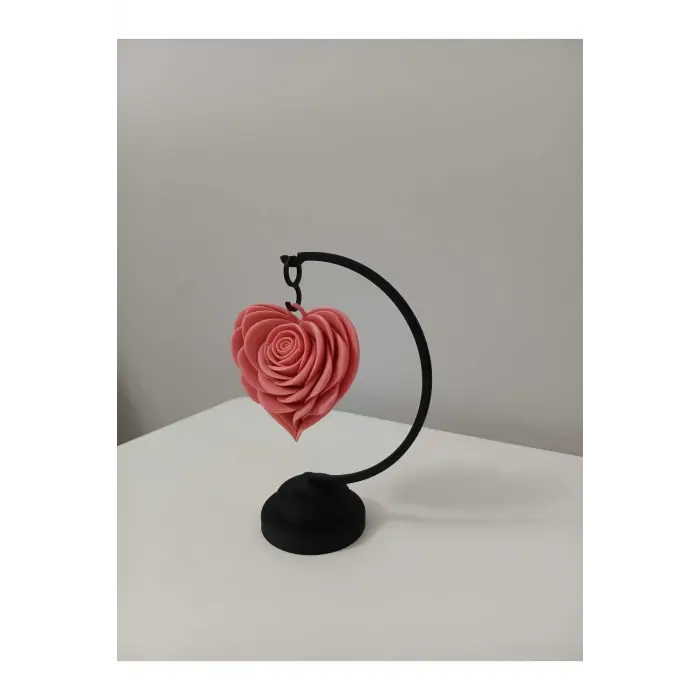 Stant Salıncaklı 3 Boyutlu Gül Temalı Sarkan Dekoratif Masaüstü Obje Biblo