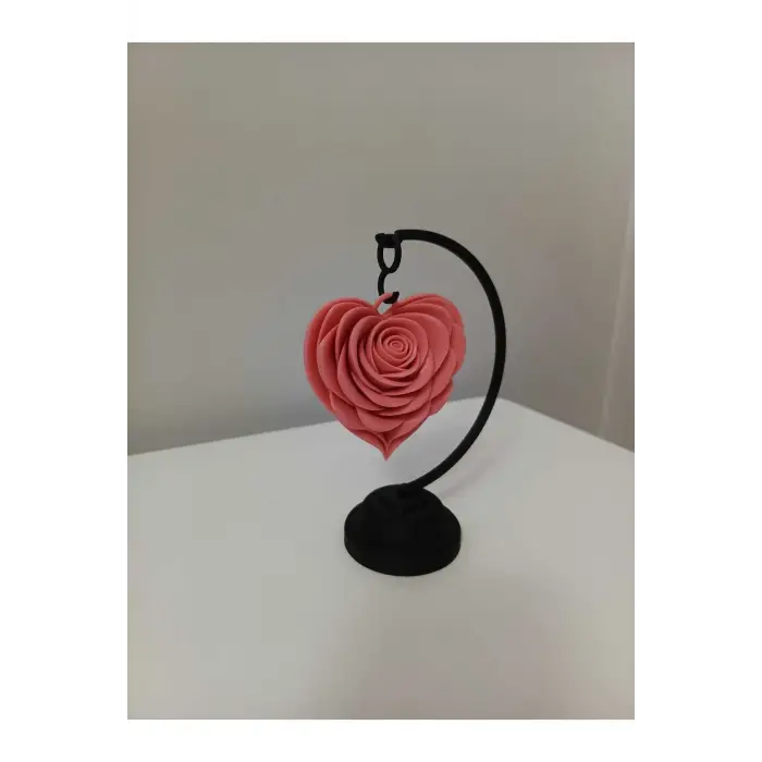 Stant Salıncaklı 3 Boyutlu Gül Temalı Sarkan Dekoratif Masaüstü Obje Biblo