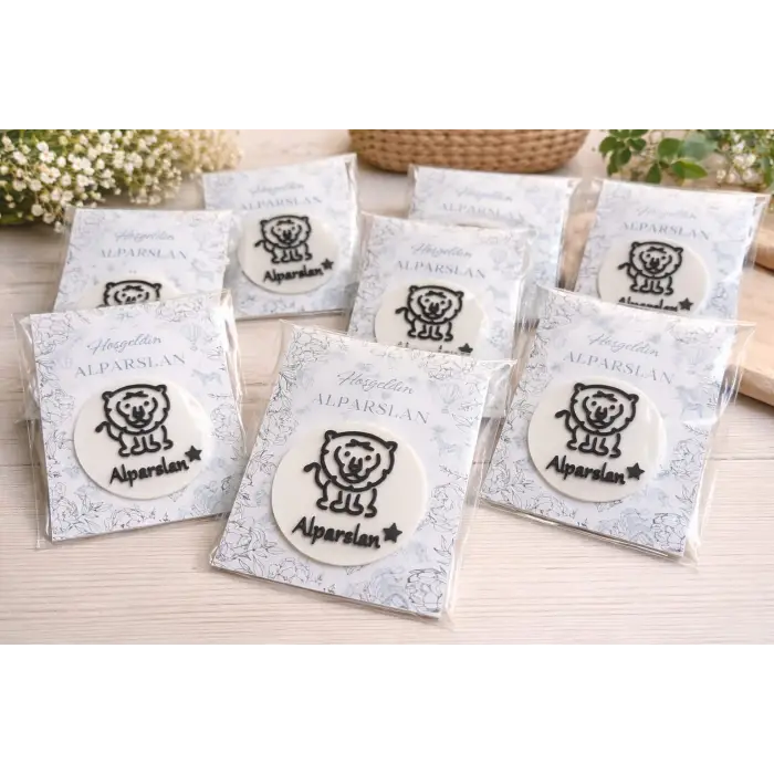 20 Adet Kişiye Özel Hediyelik Mıknastıslı İsim Kartlı Magnet (İstediğiniz Gibi Tasarlıyoruz)