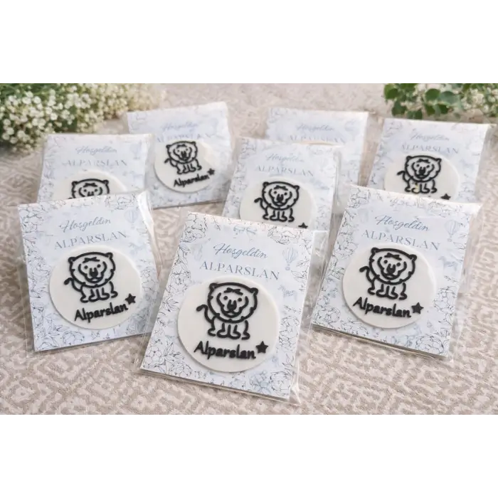 20 Adet Kişiye Özel Hediyelik Mıknastıslı İsim Kartlı Magnet (İstediğiniz Gibi Tasarlıyoruz)