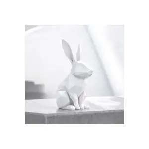 Minimalist Dekoratif Tavşan Figürü (3D Yüksek Kalite) 8cm x 12cm x 15cm