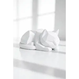 Sevimli Oturan Yavru Kedi Ev Dekorasyonu Dekoratif Figür, Biblo 3D 15x11cm