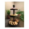 Üç Katlı Atıştırmalık ve Pasta Servis Standı (3D Yüksek Kalite)