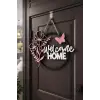 Welcome Home - Evime Hoşgeldin Temalı Dekoratif Figür, Kapı Süsü Ev Dekorasyon Ürünü