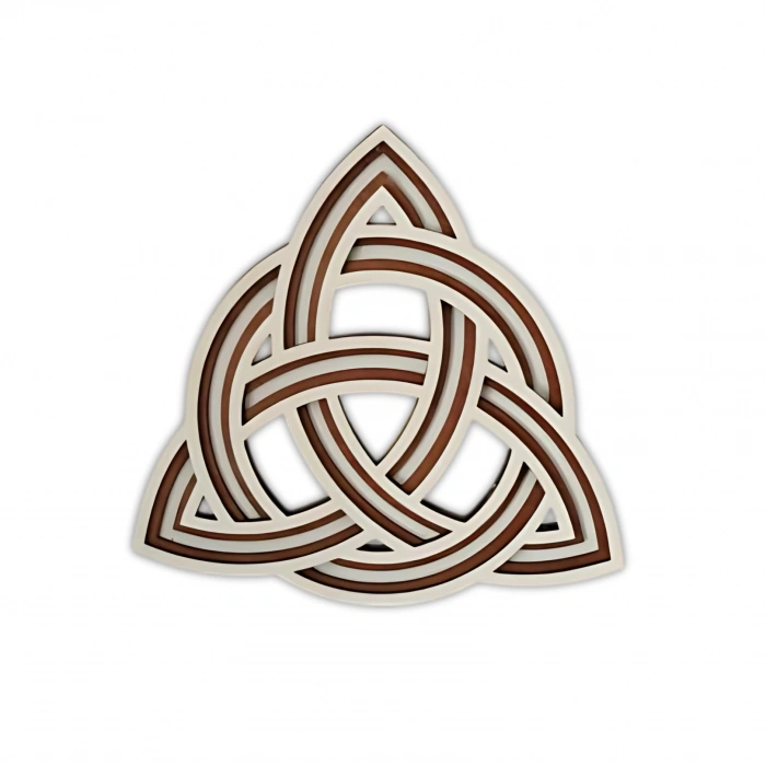 Kelt Düğümlü Ahşap Duvar Dekoru