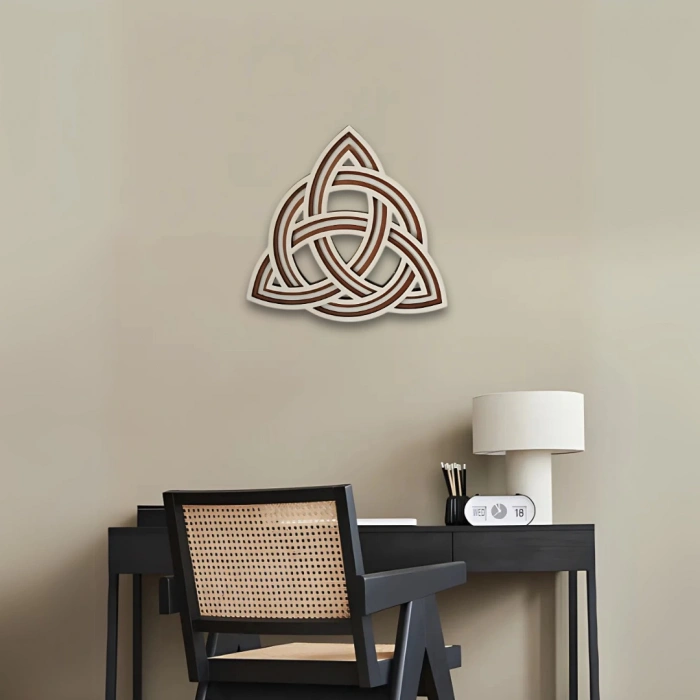 Kelt Düğümlü Ahşap Duvar Dekoru