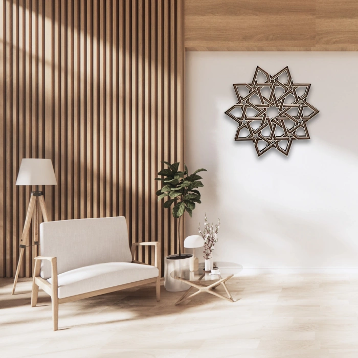 Kelt Düğümlü Ahşap Duvar Dekoru