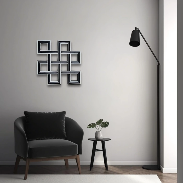 Kelt Düğümlü Ahşap Duvar Dekoru