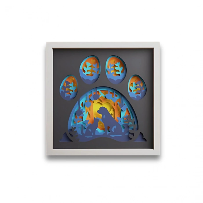 Patili Manzara Temalı Ahşap Duvar Tablosu