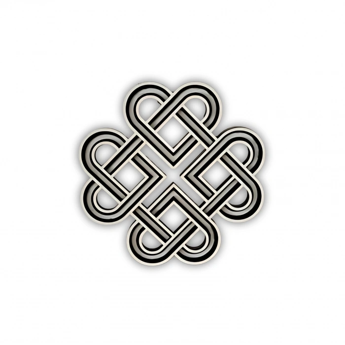 Sonsuz Düğümlü Ahşap Duvar Dekoru