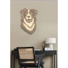 Ahşap Köpek Portre Duvar Dekoru