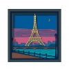 Eiffel Kulesi Manzaralı Katmanlı Ahşap Duvar Dekoru