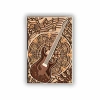 Gitar Temalı Çok Katmanlı Ahşap Duvar Dekoru