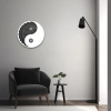 Yin Yang Temalı Katmanlı Ahşap Duvar Dekoru