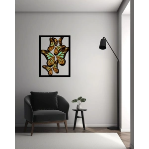 Kelebek Temalı Ahşap Duvar Dekoru