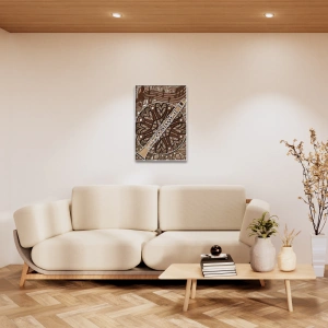 Klarnet ve Müzik Temalı Katmanlı Ahşap Duvar Dekoru