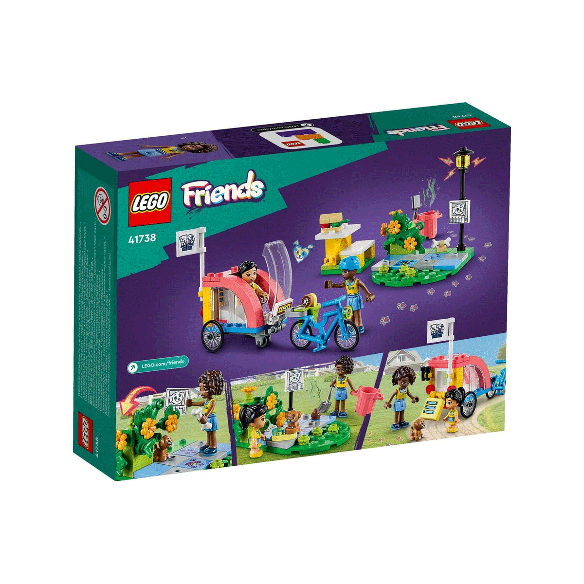 41738 LEGO® Friends - Köpek Kurtarma Bisikleti 125 parça +6 yaş