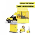 203747020 Dickie DHL Delivery Setfreewheel Delivery vehicle packaging statio