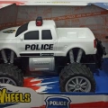 80022  Uzaktan Kumandalı Jumbo Wheels Usb Şarjlı Işıklı Polis Arabası 1:18