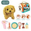 JND-3615-1 Taşıma Çantalı Hareketli Pilli Köpek Set (Pet Shop) -Vardem Oyuncak