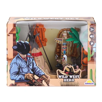 4339 Kızılderili Sesli Işıklı Kovboy Oyun Seti