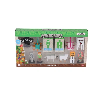 PMI MC2080 Minecraft 3D Figür Toppeez 12li Delüks Set