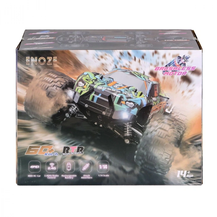 001E Kumandalı 4x4 Fırçası Motor 1:14 Gaser Arazi Aracı -Gepettoys