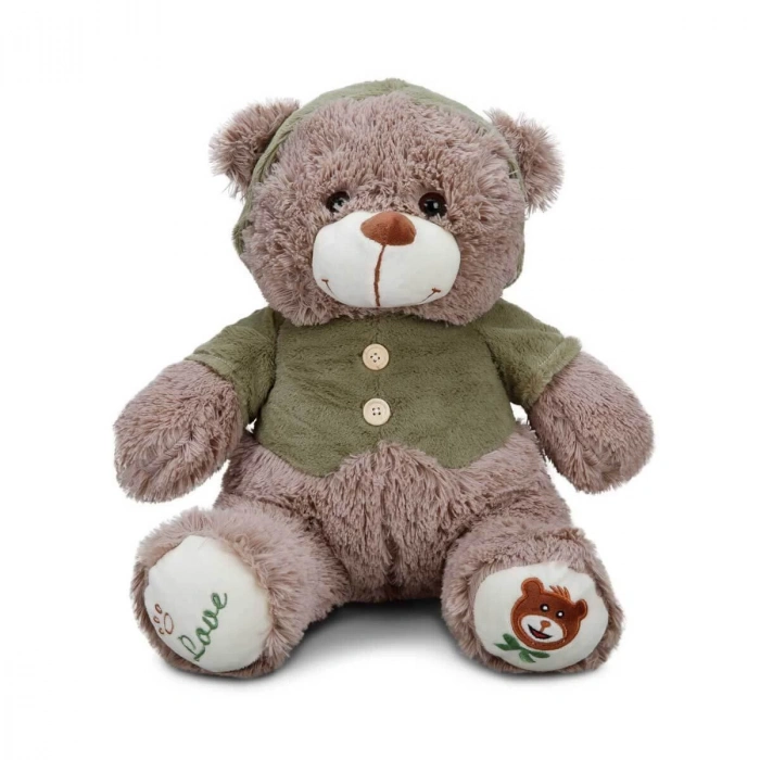 1014 Puffy Friends T Shirtlü Sevimli Peluş Ayı 43 cm
