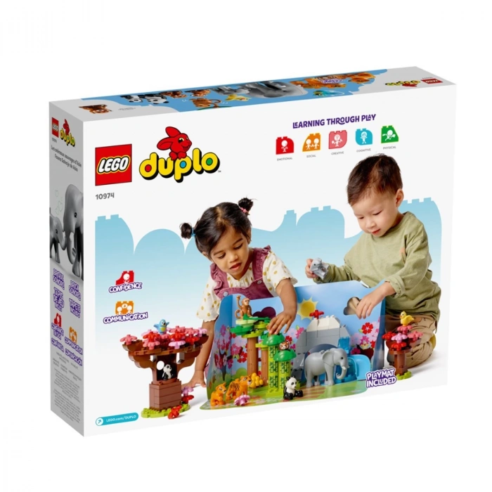 10974 Lego Duplo - Vahşi Asya Hayvanları 117 parça +2 yaş
