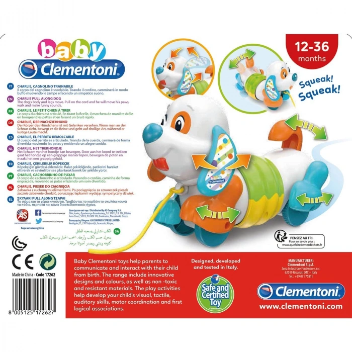 17262 Baby Clementoni - Çek Çek Köpek +9 ay