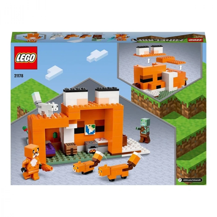 21178 LEGO® Minecraft™ Tilki Kulübesi, 193 parça, +8 yaş