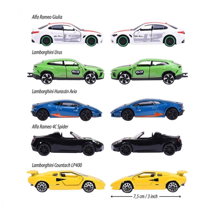 212053178 Majorette Dream Italy Araba 5 Parça